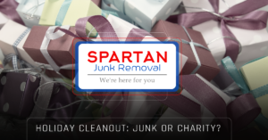 Banner: Holiday cleanout - junk removal or charity?