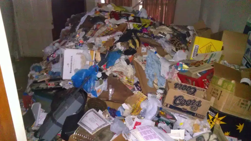 Spartan Junk Removal Hoarding Livingroom